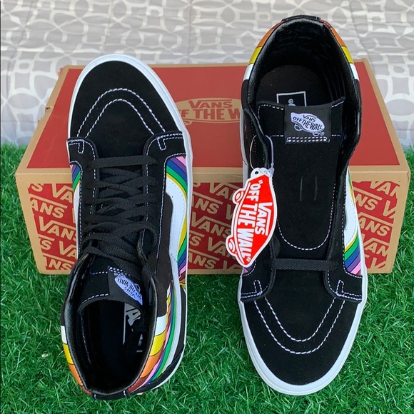 VANS SK8-Hi REISSUE REFRACT TRUE WHITE/MULTI MEN’s - Picture 7 of 16